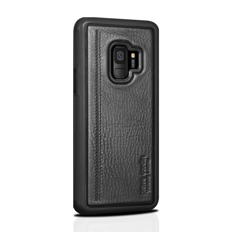 Pierre Cardin PCS-S02 Shockproof TPU + Leather Protective Case for Galaxy S9