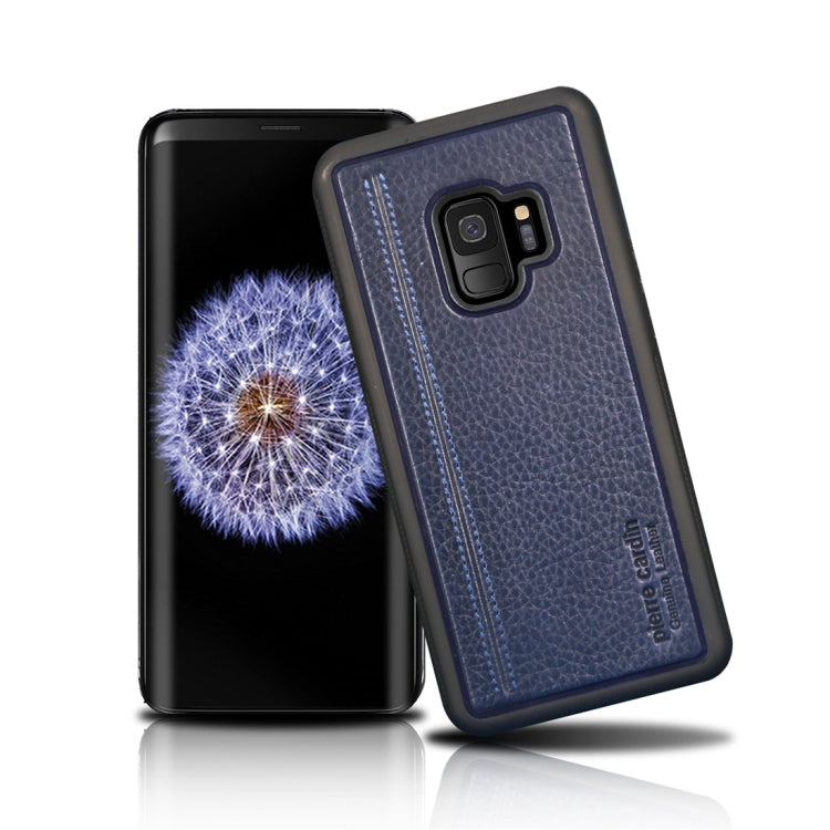 Pierre Cardin PCS-S02 Shockproof TPU + Leather Protective Case for Galaxy S9