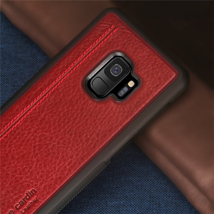 Pierre Cardin PCS-S02 Shockproof TPU + Leather Protective Case for Galaxy S9