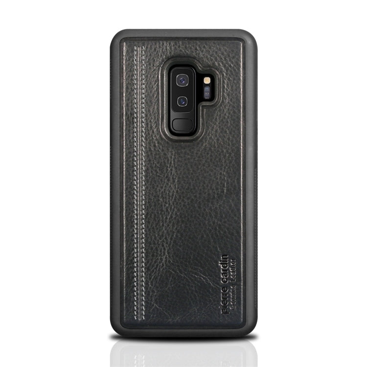 Pierre Cardin PCS-S02 Shockproof TPU + Leather Protective Case for Galaxy S9 Plus