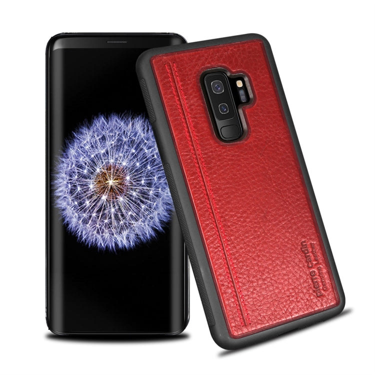 Pierre Cardin PCS-S02 Shockproof TPU + Leather Protective Case for Galaxy S9 Plus