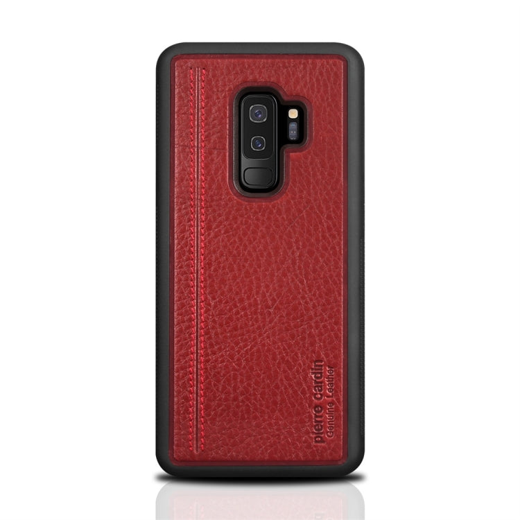 Pierre Cardin PCS-S02 Shockproof TPU + Leather Protective Case for Galaxy S9 Plus