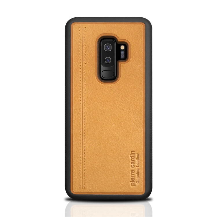 Pierre Cardin PCS-S02 Shockproof TPU + Leather Protective Case for Galaxy S9 Plus