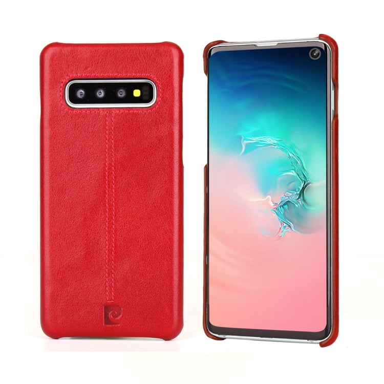 Pierre Cardin PCL-P03 Shockproof PC + Leather Protective Case for Galaxy S10