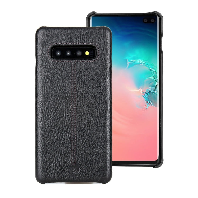 Pierre Cardin PCL-P03 Shockproof PC + Leather Protective Case for Galaxy S10 Plus