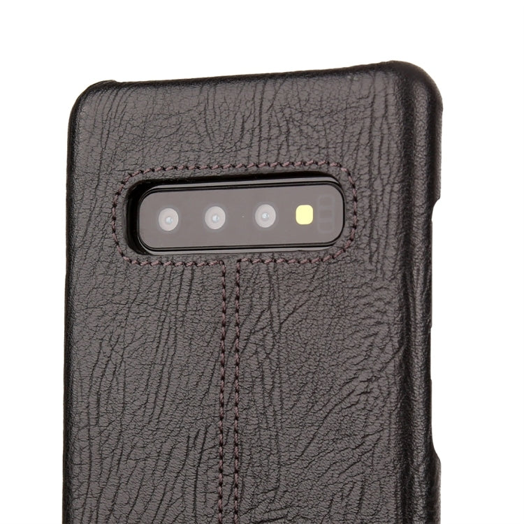 Pierre Cardin PCL-P03 Shockproof PC + Leather Protective Case for Galaxy S10 Plus