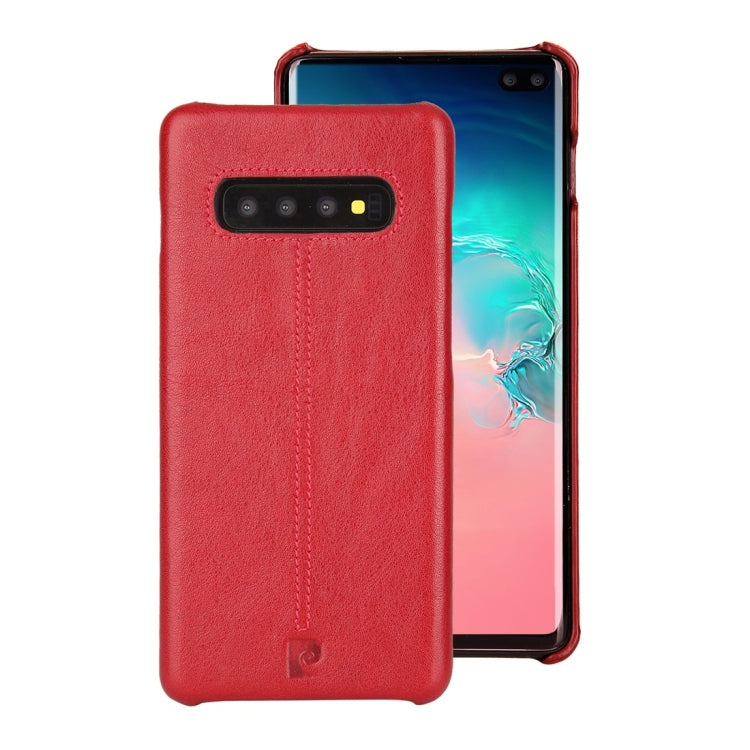 Pierre Cardin PCL-P03 Shockproof PC + Leather Protective Case for Galaxy S10 Plus