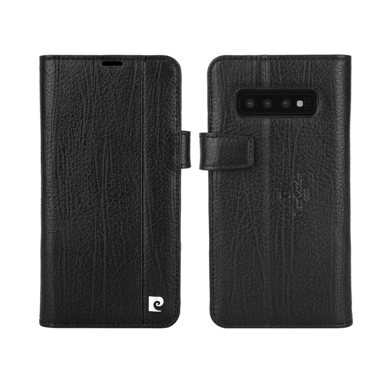 Pierre Cardin PCL-P05 Horizontal Flip Leather Case for Galaxy S10 Plus, with Holder & Card Slot & Wallet