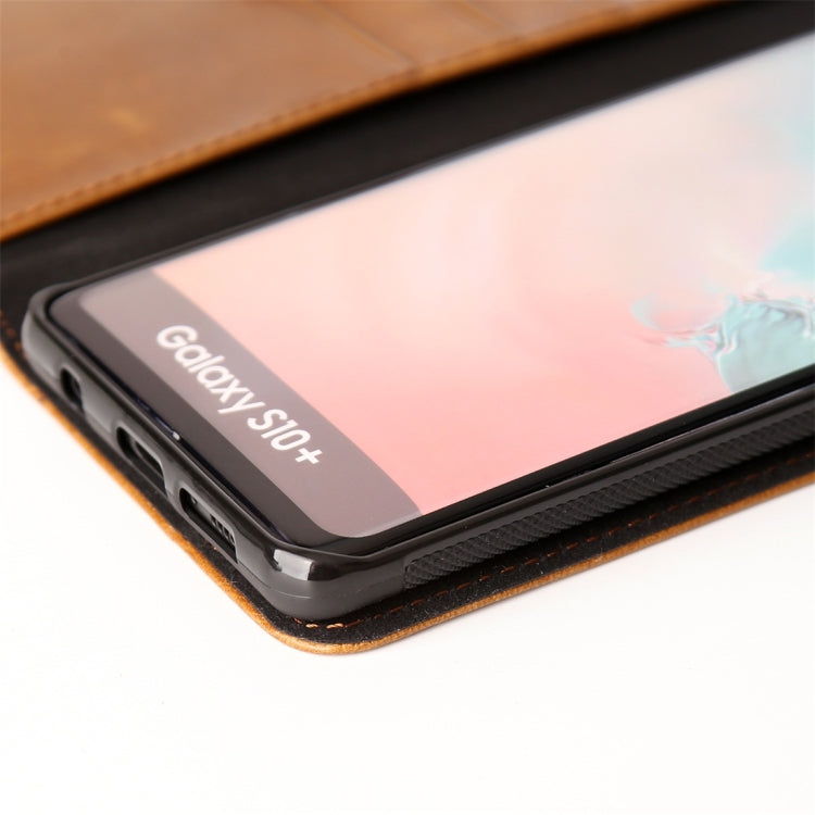 Pierre Cardin PCL-P05 Horizontal Flip Leather Case for Galaxy S10 Plus, with Holder & Card Slot & Wallet