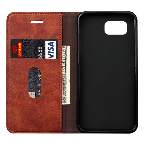 For Galaxy Note 7 / N930 Retro Crazy Horse Texture Magnetic Adsorption Horizontal Flip Leather Case with Card Slot & Holder & Wallet