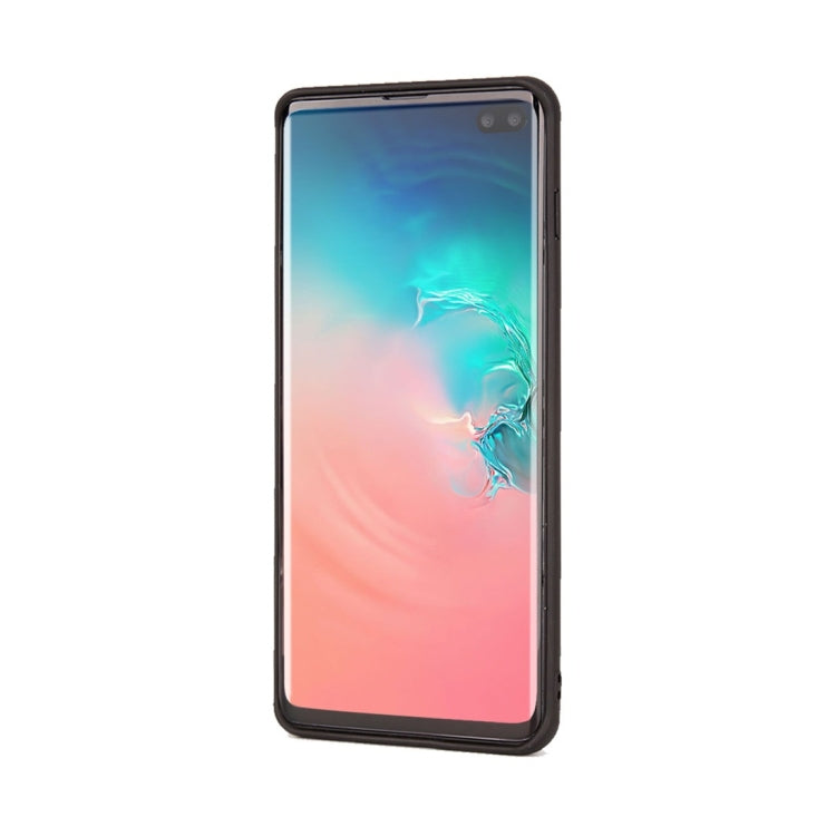Pierre Cardin PCL-P11 Shockproof TPU + Leather Protective Case for Galaxy S10 Plus, with Holder & Card Slot