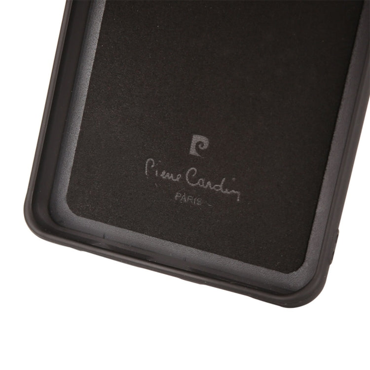 Pierre Cardin PCL-P11 Shockproof TPU + Leather Protective Case for Galaxy S10 Plus, with Holder & Card Slot
