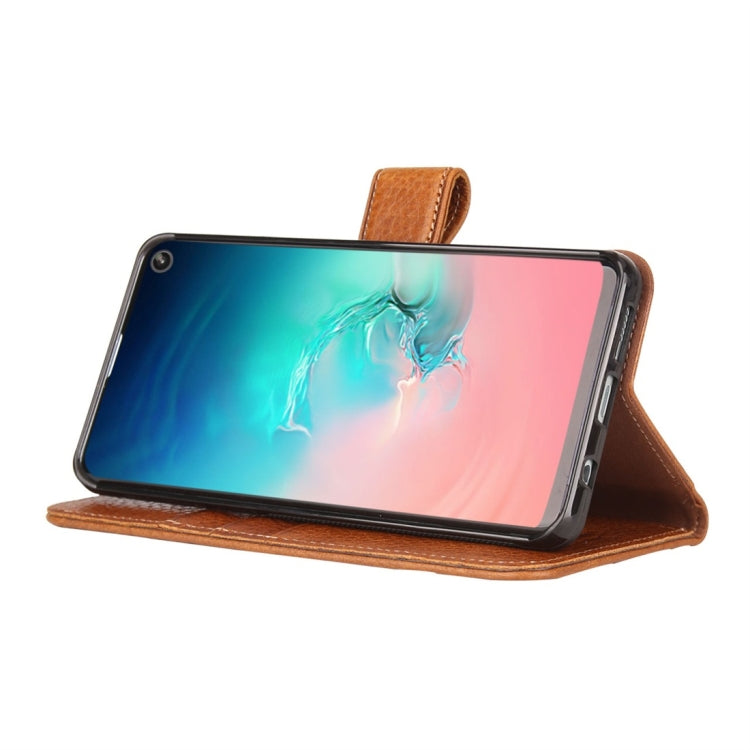 Pierre Cardin PCS-P08 Horizontal Flip Leather Case for Galaxy S10, with Holder & Card Slot