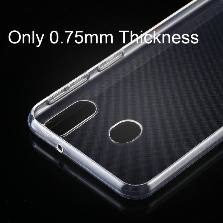 0.75mm Ultrathin Transparent TPU Soft Protective Case for Galaxy M20