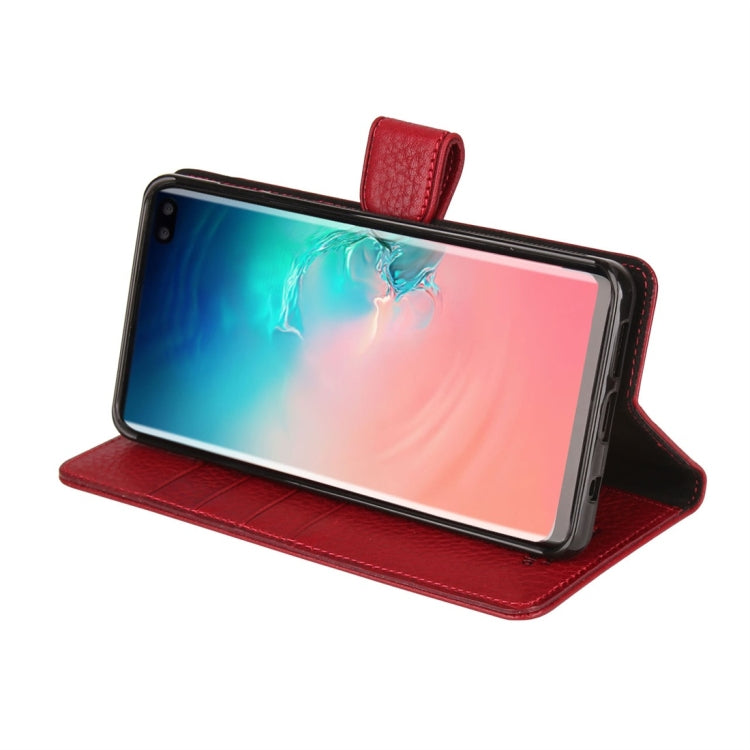 Pierre Cardin PCS-P08 Horizontal Flip Leather Case for Galaxy S10 Plus, with Holder & Card Slot