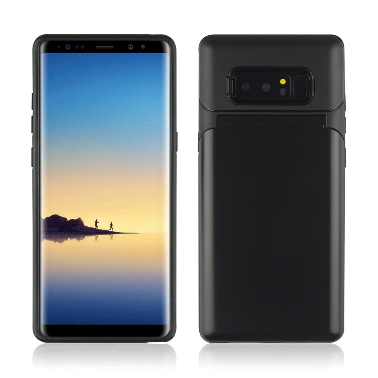 For Galaxy Note 8 Multi-functional TPU + PC Shockproof Back Case with Holder & Card Slot & Mirror