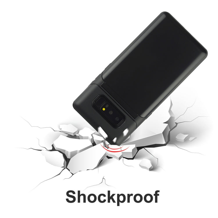For Galaxy Note 8 Multi-functional TPU + PC Shockproof Back Case with Holder & Card Slot & Mirror