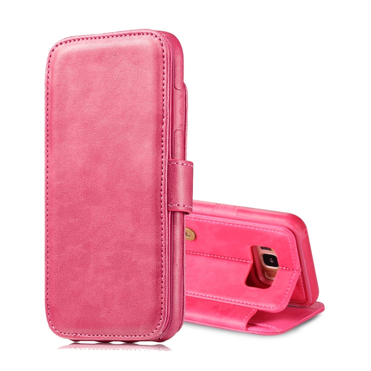 For Galaxy S8 Detachable Retro PU Leather Texture Horizontal Flip Protective Leather Case with Card Slots & Holder & Wallet & Photo Frame