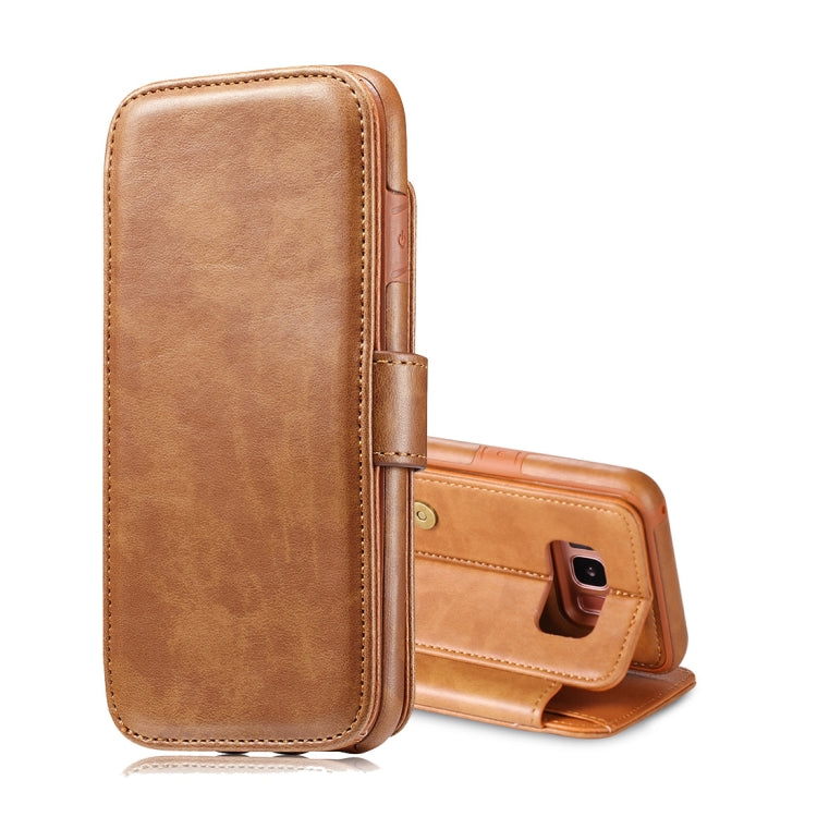 For Galaxy S8 Detachable Retro PU Leather Texture Horizontal Flip Protective Leather Case with Card Slots & Holder & Wallet & Photo Frame