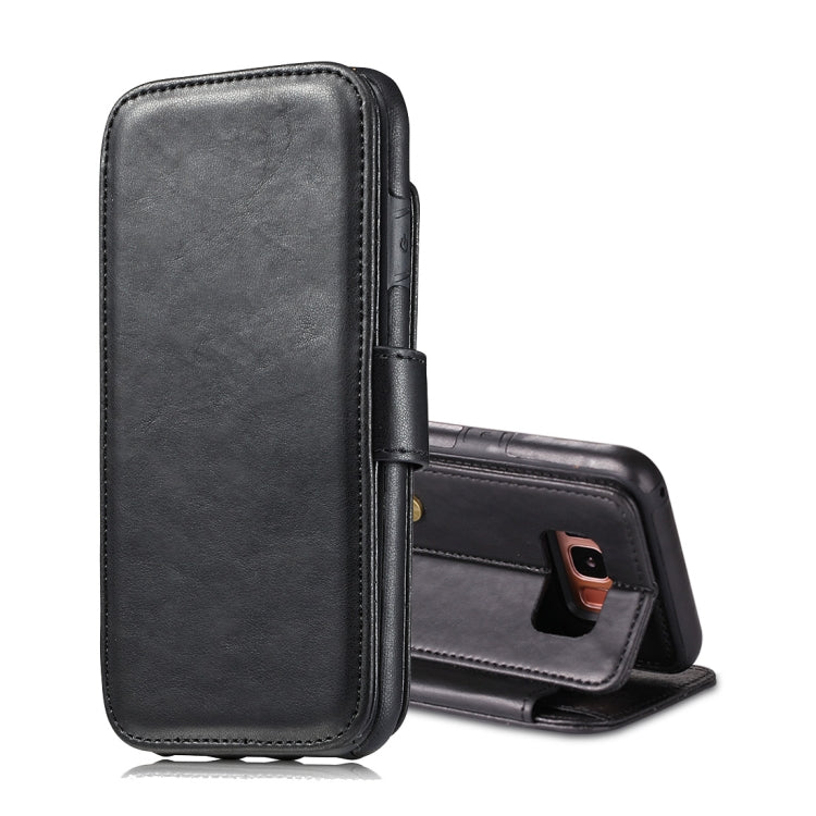 For Galaxy S8+ / G955 Detachable Retro PU Leather Texture Horizontal Flip Protective Leather Case with Card Slots & Holder & Wallet & Photo Frame