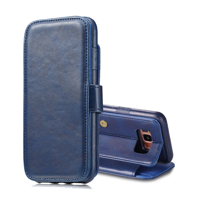 For Galaxy S8+ / G955 Detachable Retro PU Leather Texture Horizontal Flip Protective Leather Case with Card Slots & Holder & Wallet & Photo Frame