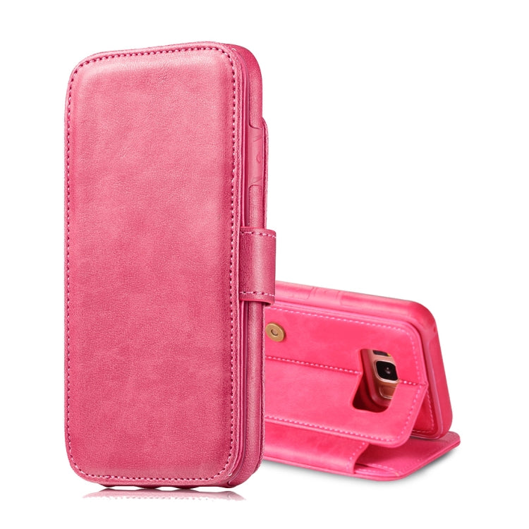 For Galaxy S8+ / G955 Detachable Retro PU Leather Texture Horizontal Flip Protective Leather Case with Card Slots & Holder & Wallet & Photo Frame