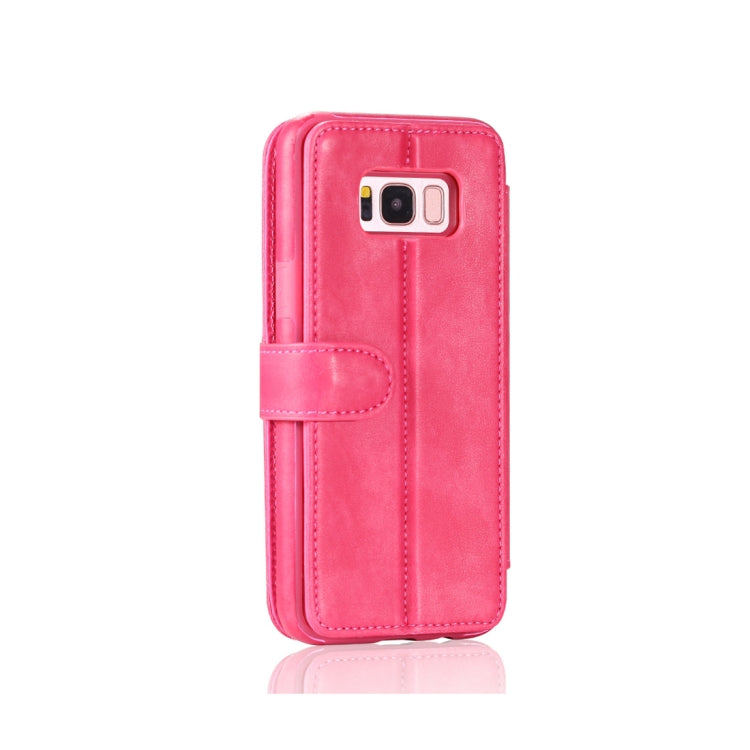For Galaxy S8+ / G955 Detachable Retro PU Leather Texture Horizontal Flip Protective Leather Case with Card Slots & Holder & Wallet & Photo Frame
