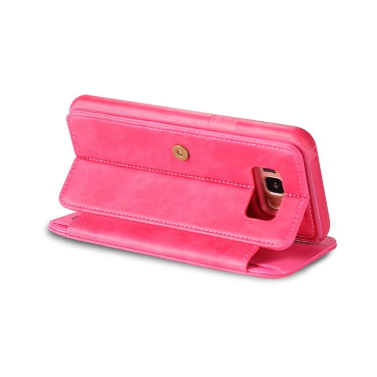 For Galaxy S8+ / G955 Detachable Retro PU Leather Texture Horizontal Flip Protective Leather Case with Card Slots & Holder & Wallet & Photo Frame