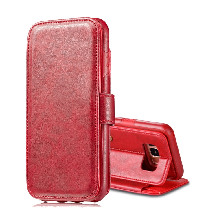 For Galaxy S8+ / G955 Detachable Retro PU Leather Texture Horizontal Flip Protective Leather Case with Card Slots & Holder & Wallet & Photo Frame