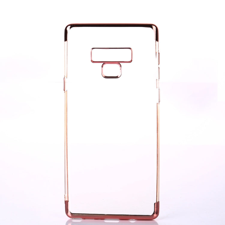 Three Sections Electroplating Side TPU Protective Back Case for Galaxy Note9
