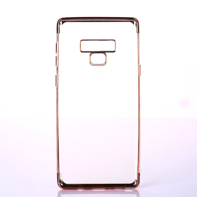 Three Sections Electroplating Side TPU Protective Back Case for Galaxy Note9