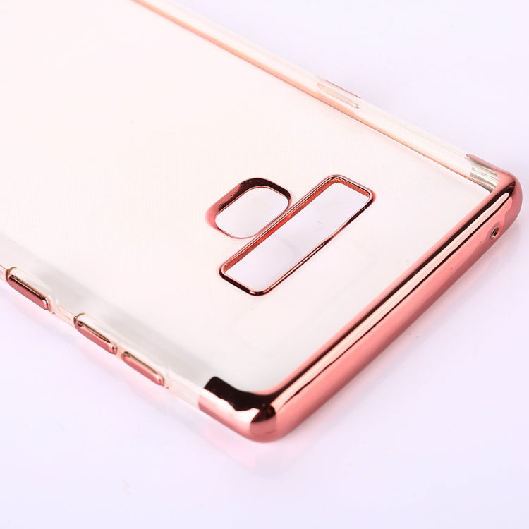 Three Sections Electroplating Side TPU Protective Back Case for Galaxy Note9