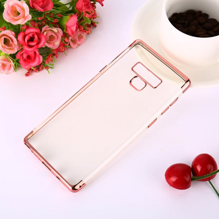 Three Sections Electroplating Side TPU Protective Back Case for Galaxy Note9