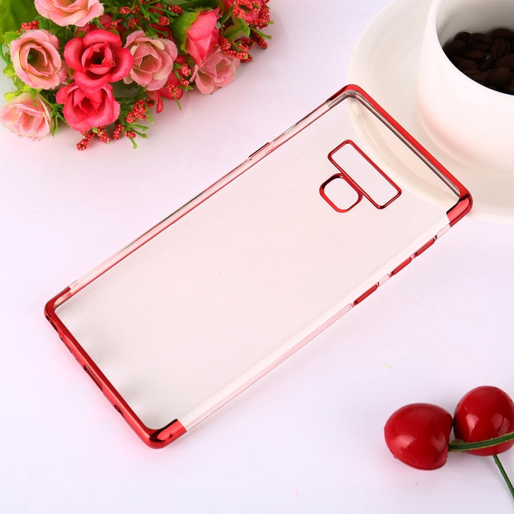 Three Sections Electroplating Side TPU Protective Back Case for Galaxy Note9
