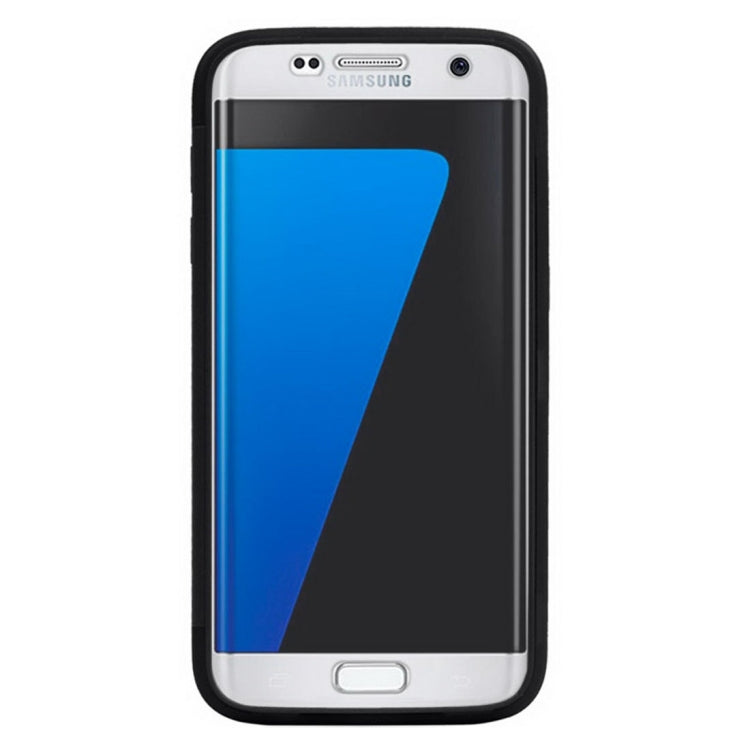 For Galaxy S7 / G930 Horizontal Flip Transparent Touch Screen PC Front Cover + TPU Back Cover Protective Case