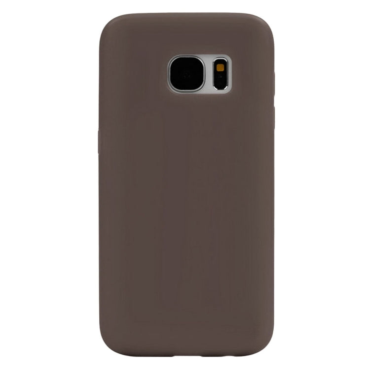For Galaxy S7 / G930 Horizontal Flip Transparent Touch Screen PC Front Cover + TPU Back Cover Protective Case