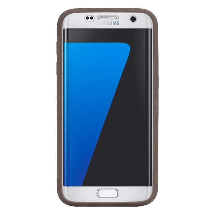 For Galaxy S7 / G930 Horizontal Flip Transparent Touch Screen PC Front Cover + TPU Back Cover Protective Case