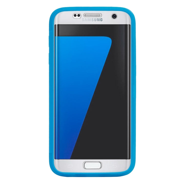 For Galaxy S7 / G930 Horizontal Flip Transparent Touch Screen PC Front Cover + TPU Back Cover Protective Case