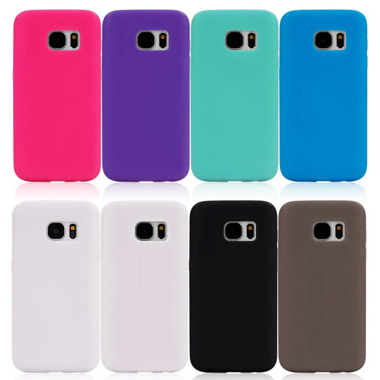For Galaxy S7 / G930 Horizontal Flip Transparent Touch Screen PC Front Cover + TPU Back Cover Protective Case