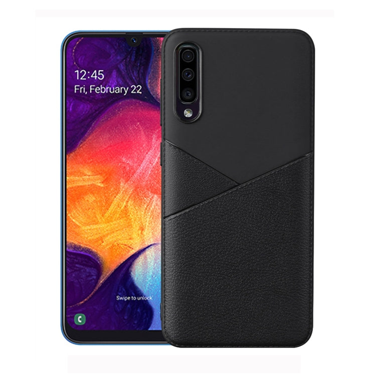 Ultra-thin Shockproof Soft TPU + Leather Case for Galaxy A10