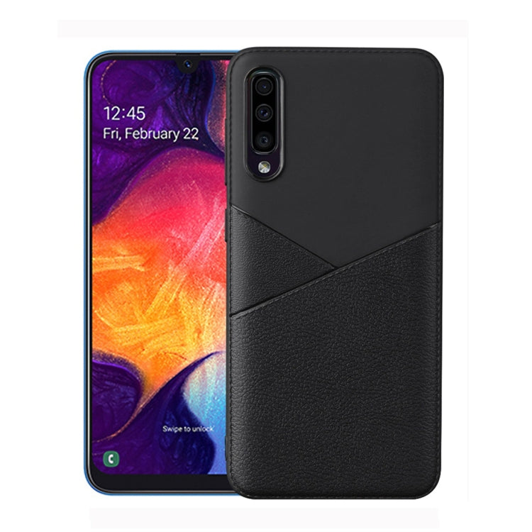 Ultra-thin Shockproof Soft TPU + Leather Case for Galaxy A70