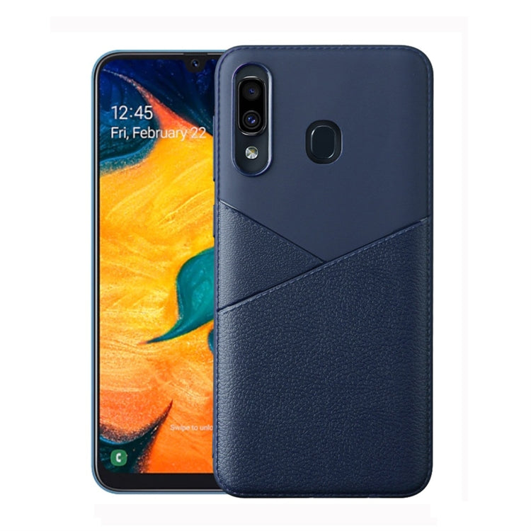 Ultra-thin Shockproof Soft TPU + Leather Case for Galaxy M20