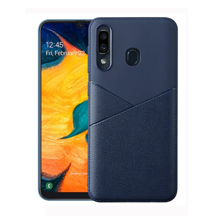 Ultra-thin Shockproof Soft TPU + Leather Case for Galaxy M30