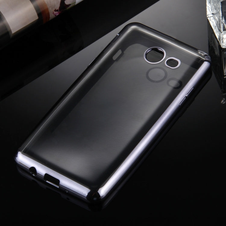 For Galaxy J5 (2017) (US Version) Electroplating Frame Soft TPU Protective Back Cover Case