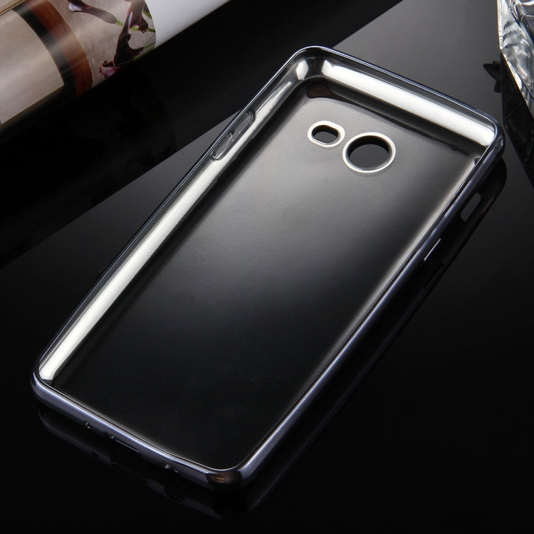 For Galaxy J5 (2017) (US Version) Electroplating Frame Soft TPU Protective Back Cover Case