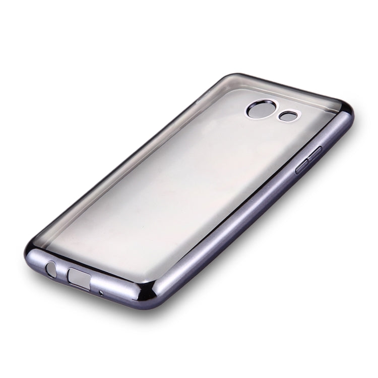 For Galaxy J5 (2017) (US Version) Electroplating Frame Soft TPU Protective Back Cover Case