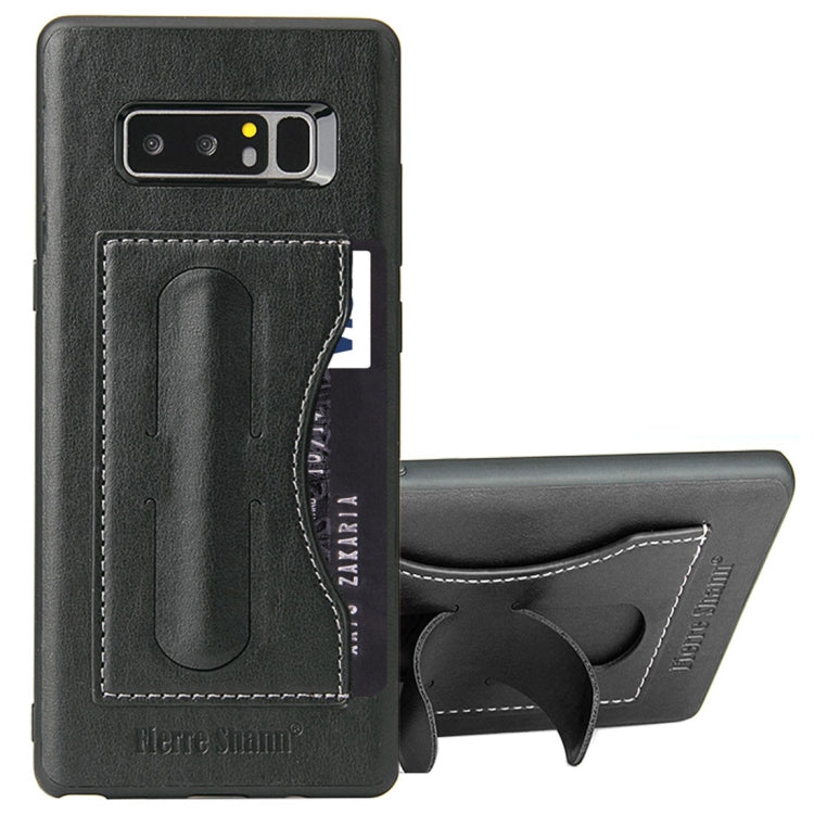 Fierre Shann For Galaxy Note 8 Full Coverage Protective Leather Case with Holder & Card Slot