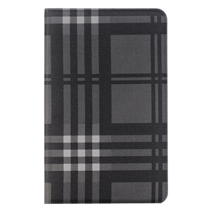 For Galaxy Tab A 10.1 / T580 Lattice Stripes Texture Horizontal Flip Leather Case with Holder & Card Slots & Wallet