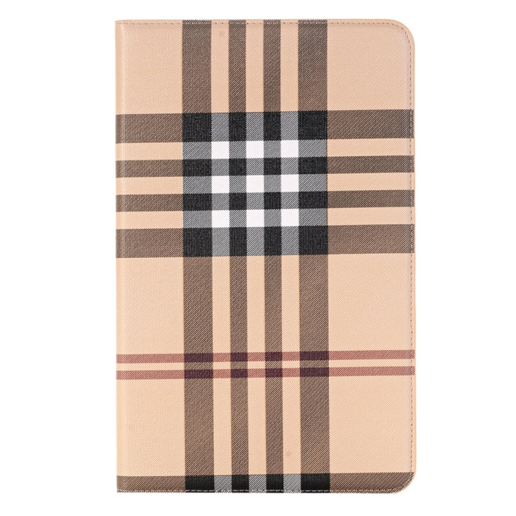 For Galaxy Tab A 10.1 / T580 Lattice Stripes Texture Horizontal Flip Leather Case with Holder & Card Slots & Wallet