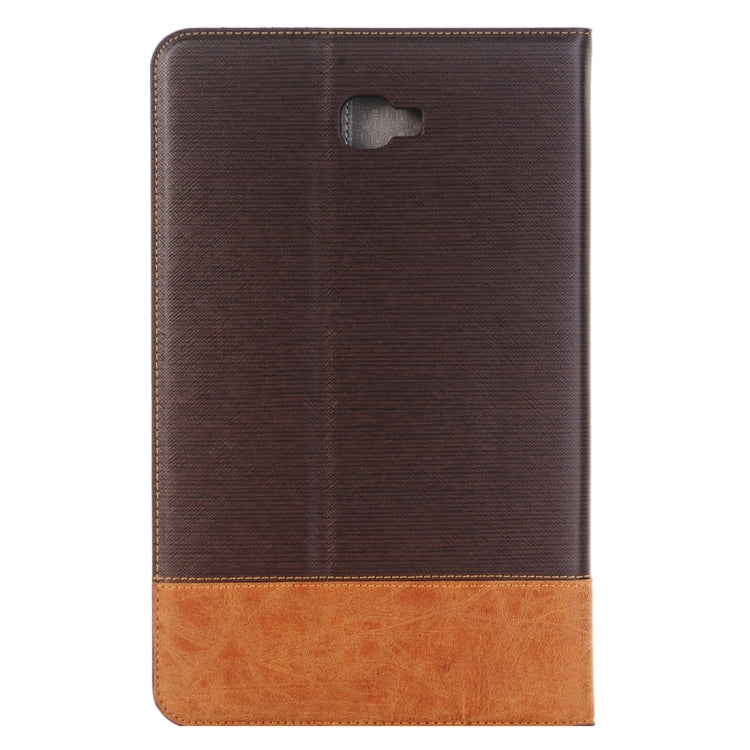For Galaxy Tab A 10.1 / T580 Cross Texture Horizontal Flip Leather Case with Holder & Card Slots & Wallet
